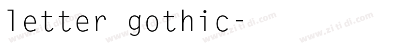 letter gothic字体转换